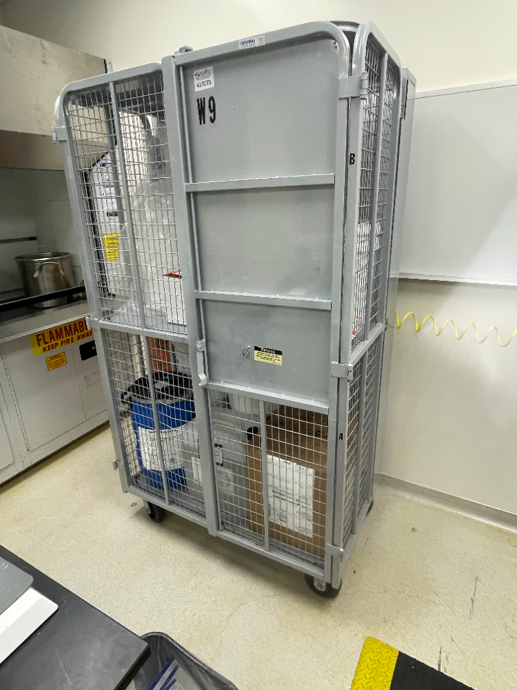 Image of Global Equipment Steel Security Storage Cart